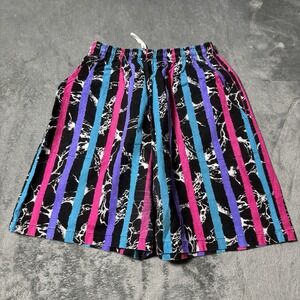 VTG 90s Y Not Hawaii Mens Shorts Size S Abstract Hawaiian Aloha Striped